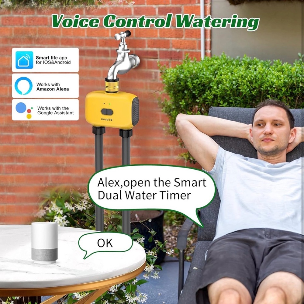 AnseTo Yellow Smart Water Timer - Picture 5 of 9